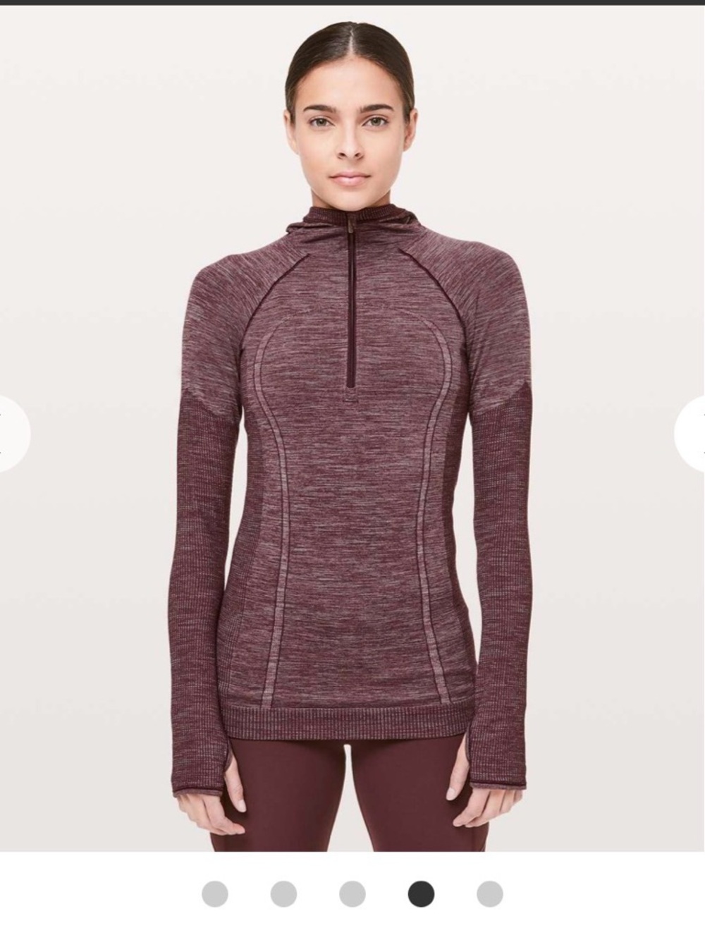 Lululemon Swiftly Wool 1/2 Zip Hoodie